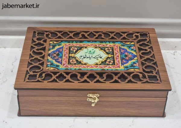 باکس چوبی سایز 35 در 25 ارتفاع 6 مناسب نوروز